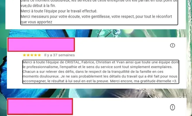 Cristal, pompes funèbres, var, avis, respect, déontologie, bienveillance
